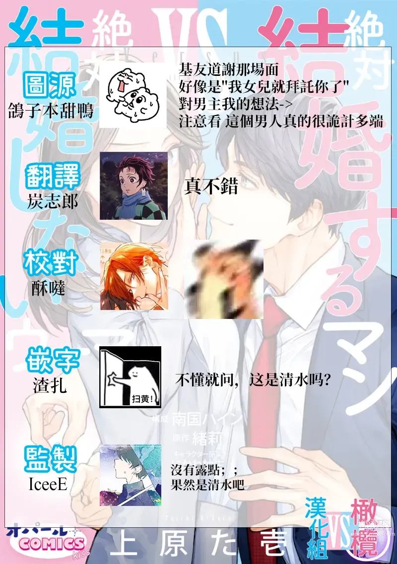 Page 166 of manga 想结婚的男人vs不想结婚的女人~01-06话