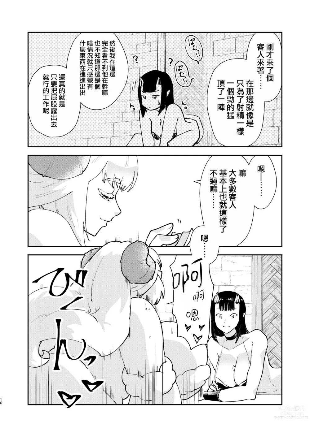 Page 9 of doujinshi Moto Saikyou Maou Gen TS Shoufu 2 Nemutte Oshiri Dasu dake no Kantan na Oshigoto Hen