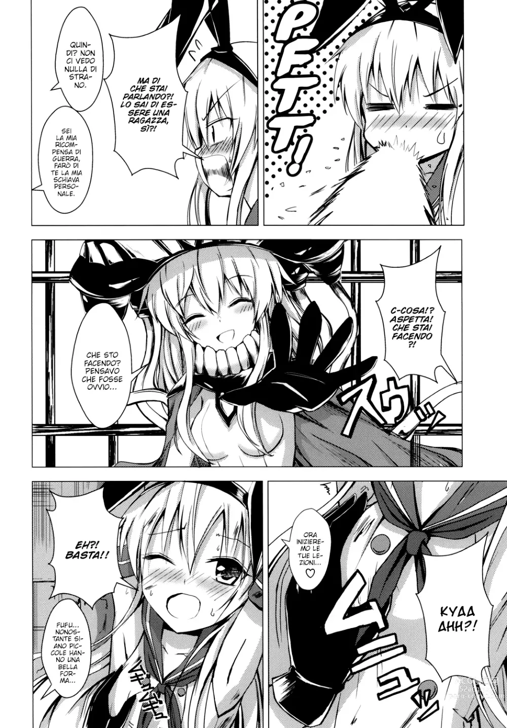 Page 8 of doujinshi Kuubo Wo-Kyuu-chan no Shimakaze Yuri Dorei Choukyou 1