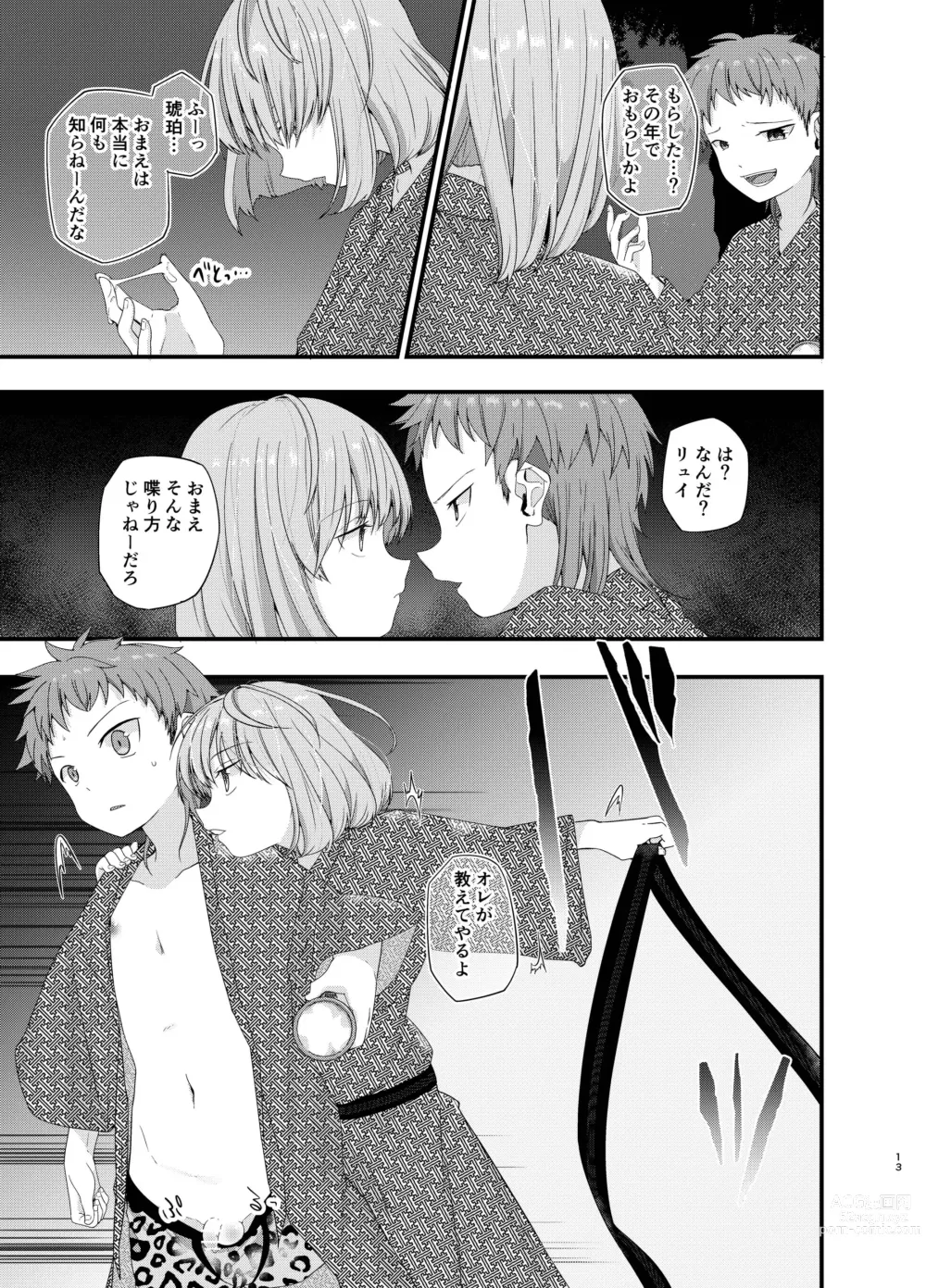 Page 12 of doujinshi Junjou Thoroughbred Shukuhaku Gakushuu Hen NEXT