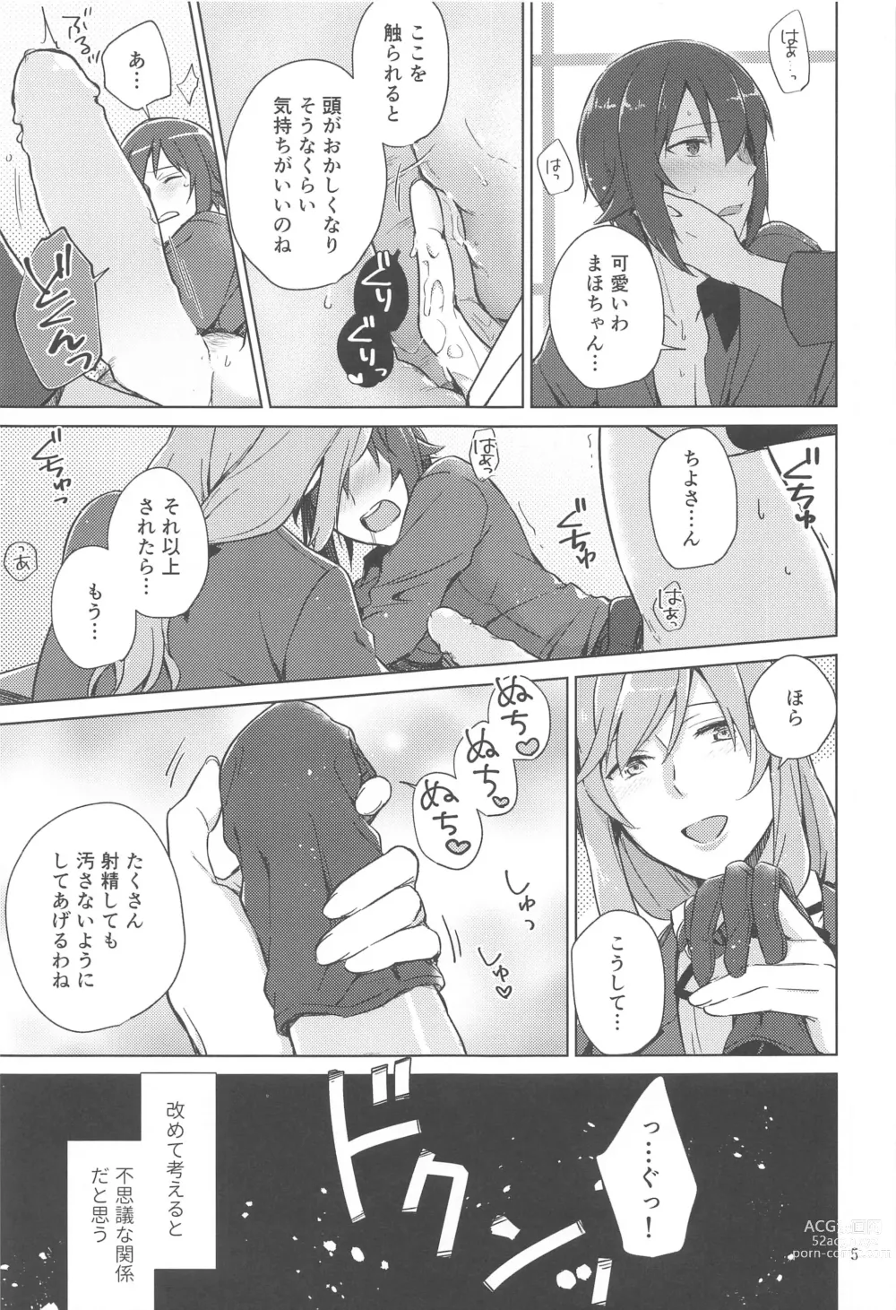 Page 4 of doujinshi Nishizumi to Shimada 2