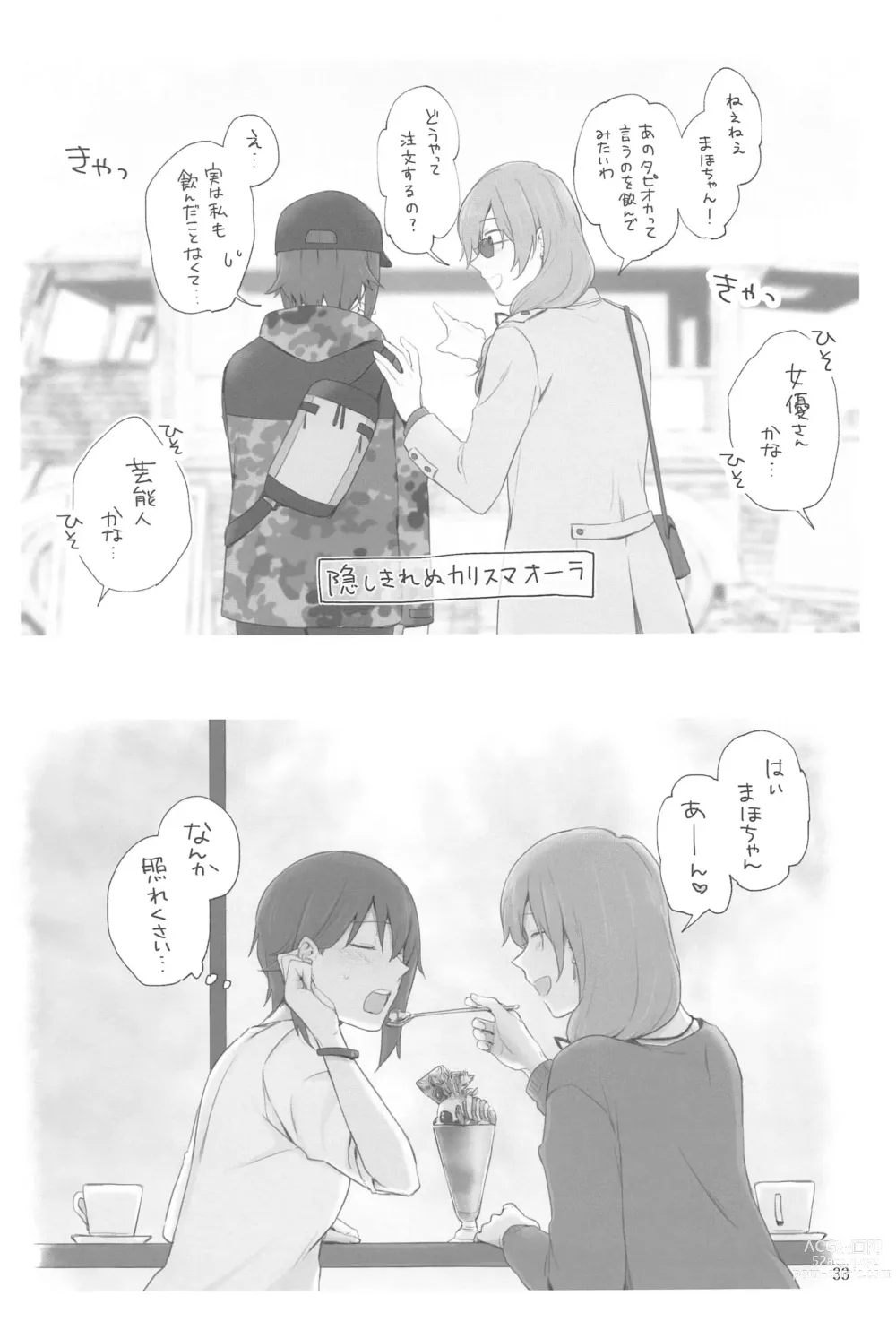 Page 32 of doujinshi Nishizumi to Shimada 2