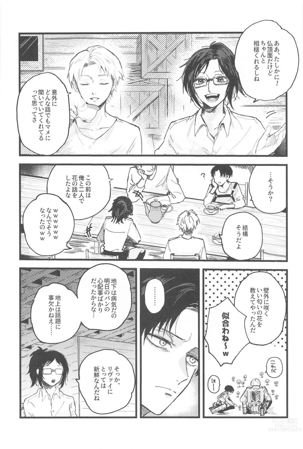 Page 3 of doujinshi Levi Heichou  wa Homeraretai