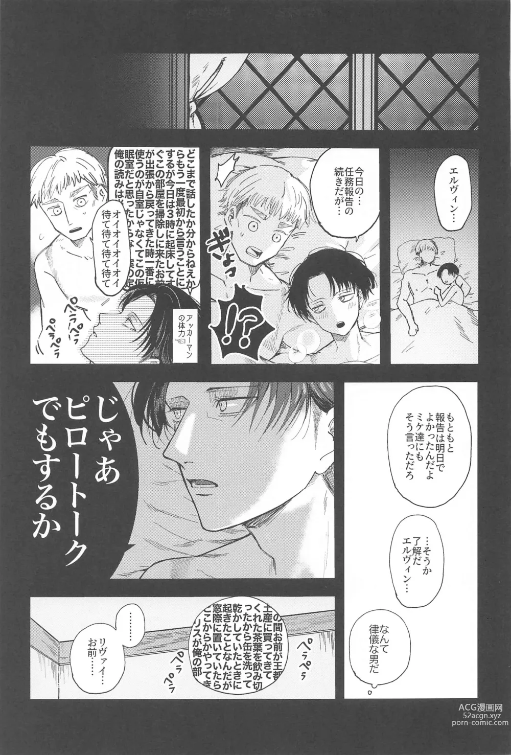 Page 34 of doujinshi Levi Heichou  wa Homeraretai