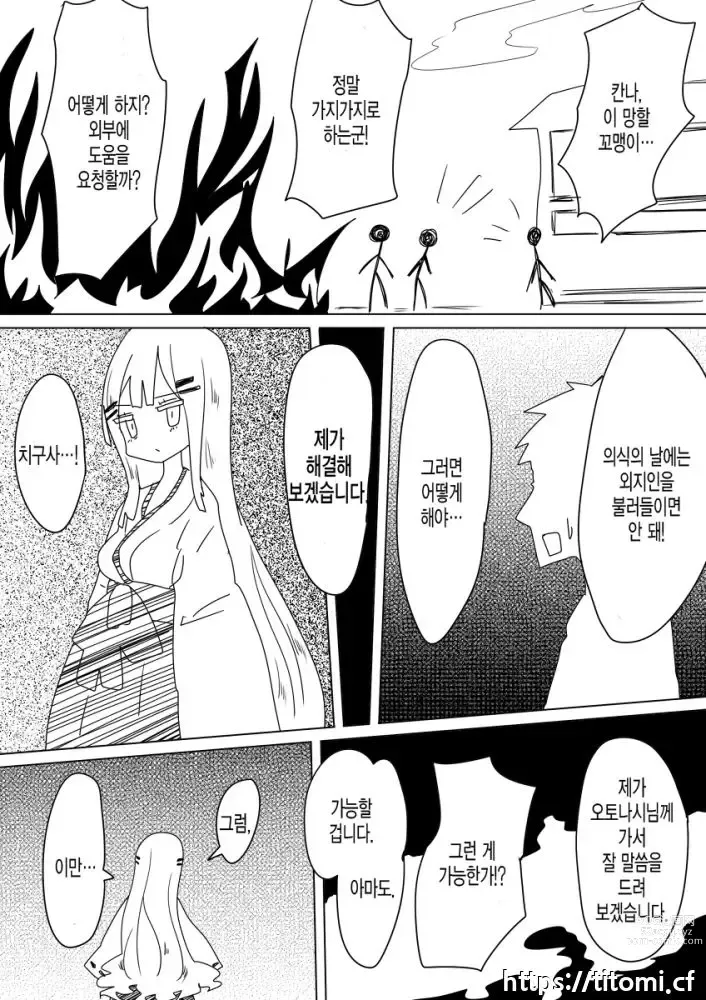 Page 19 of doujinshi Otoboramura ni Tsutawaru Nyotaika no Gishiki to wa -Shun-