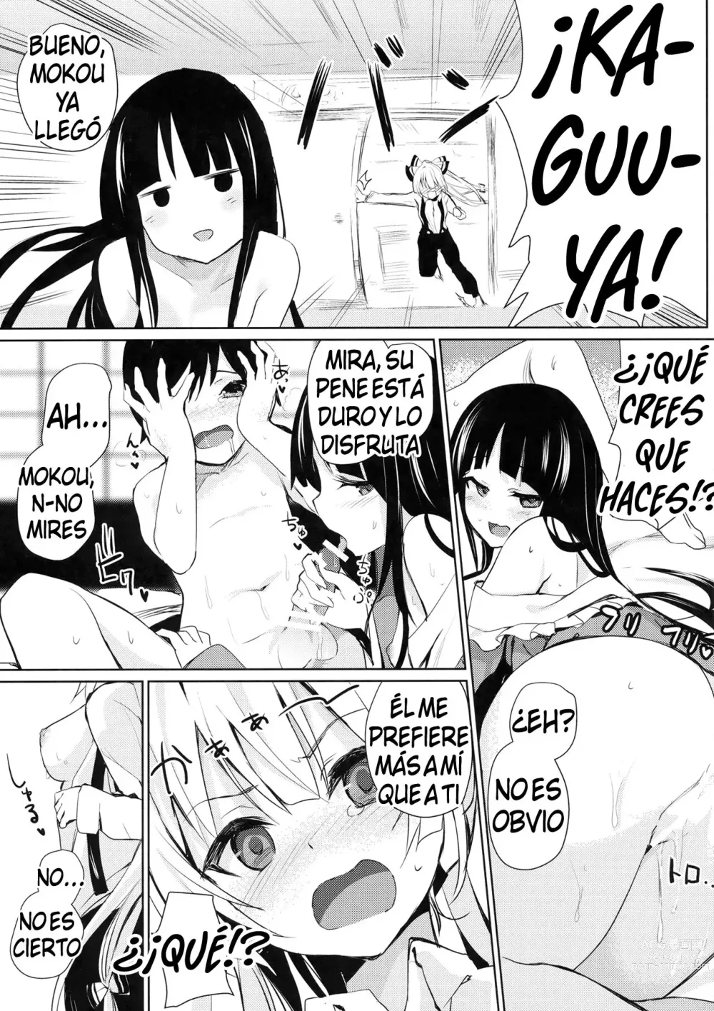 Page 4 of doujinshi Mokou Onee-chan-tachi to Shota ga Ecchi Suru Hon