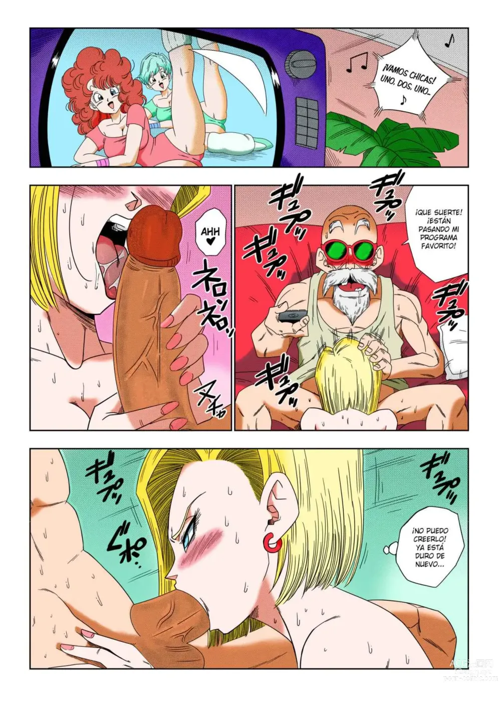 Page 23 of doujinshi Android 18 vs Master Roshi (decensored)