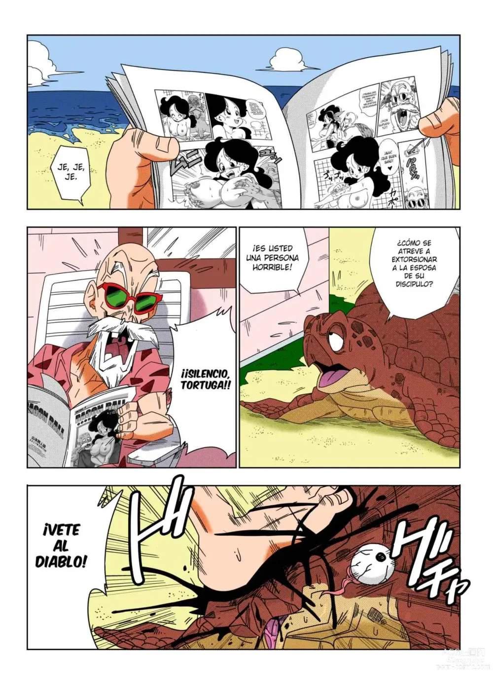 Page 30 of doujinshi Android 18 vs Master Roshi (decensored)