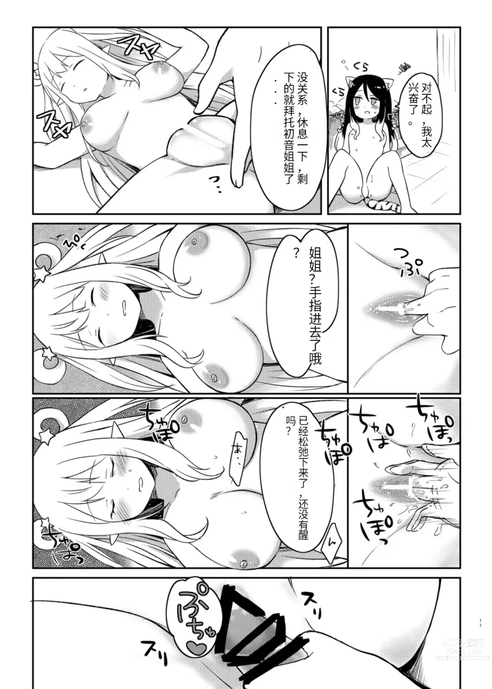 Page 11 of doujinshi Hatsune to Shiori no Yukemuri Daisakusen