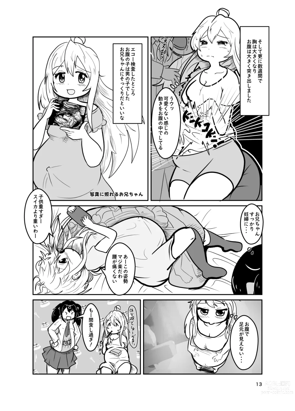 Page 13 of doujinshi Onii-chan wa Ochimai! w