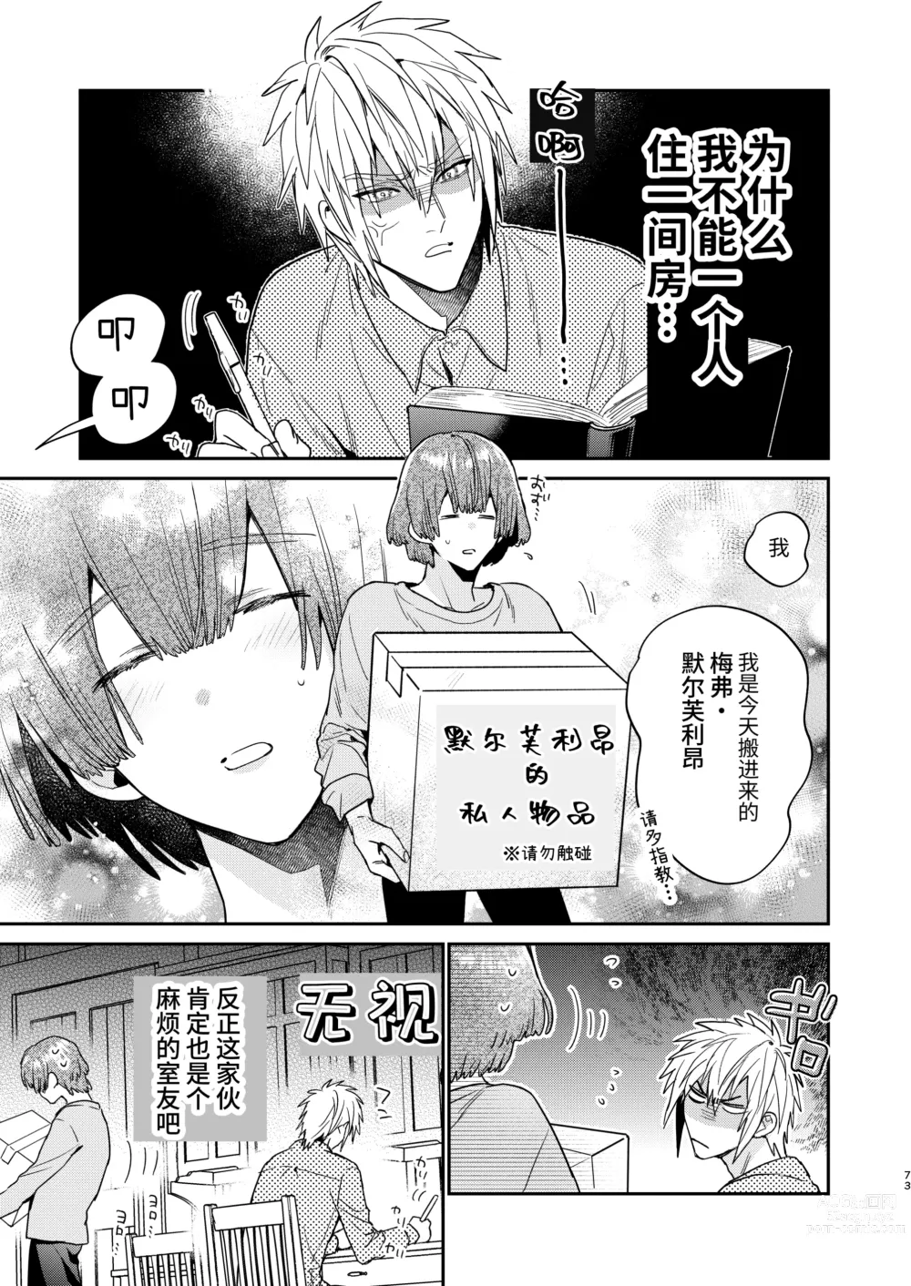 Page 73 of doujinshi Tensei mobu wa BL gē no sekai de hame rare kōryaku sa remashita! ?2