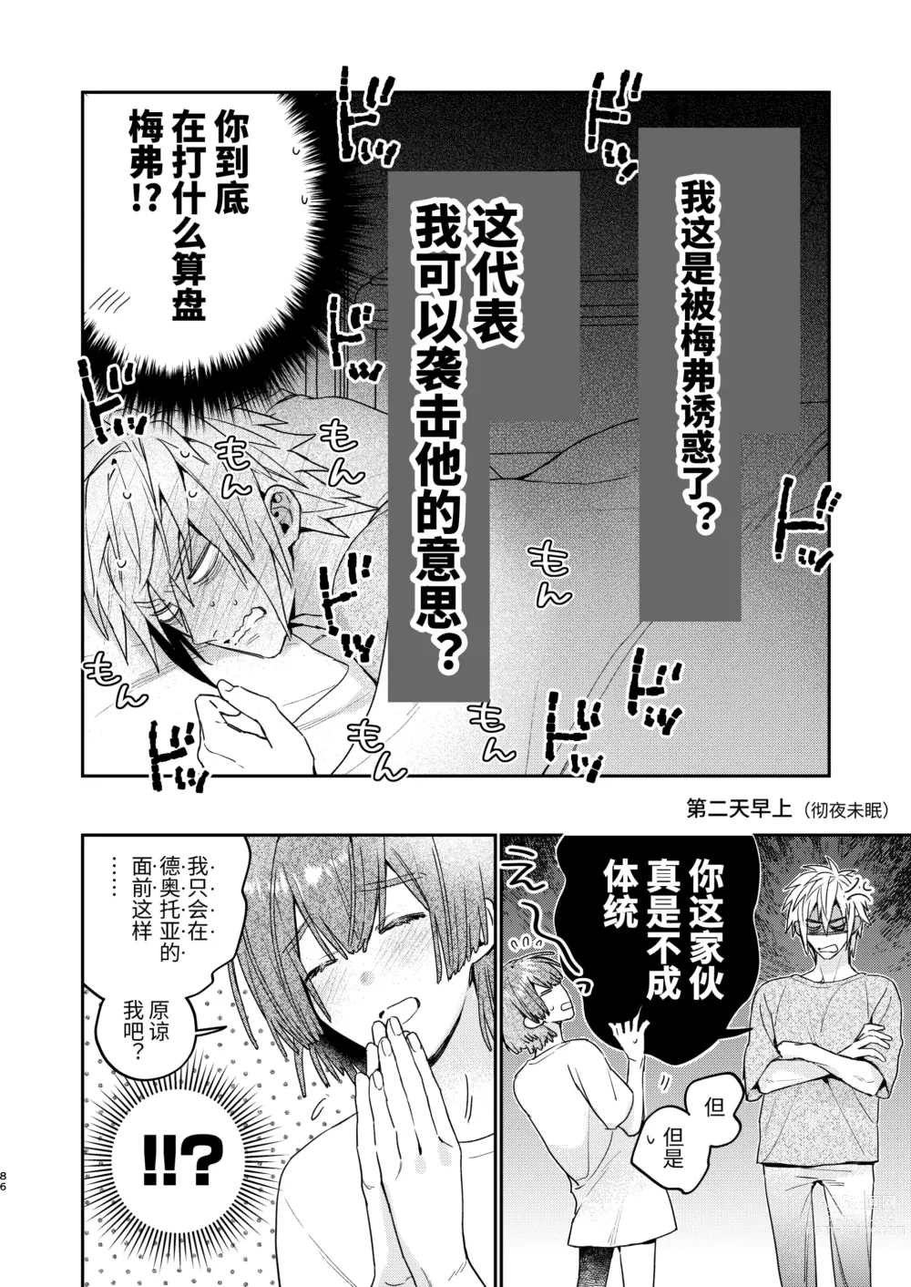 Page 86 of doujinshi Tensei mobu wa BL gē no sekai de hame rare kōryaku sa remashita! ?2