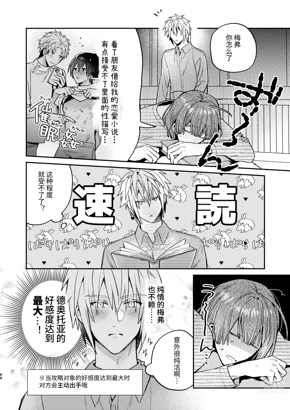 Page 88 of doujinshi Tensei mobu wa BL gē no sekai de hame rare kōryaku sa remashita! ?2