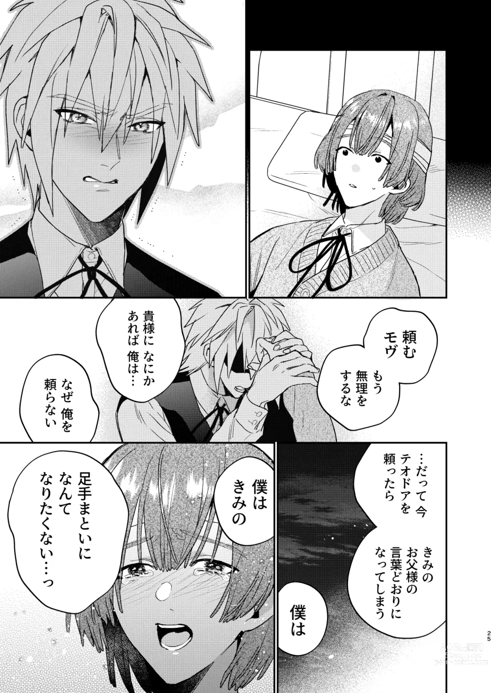 Page 25 of doujinshi Tensei mobu wa BL gē no sekai de hame rare kōryaku sa remashita! ?3