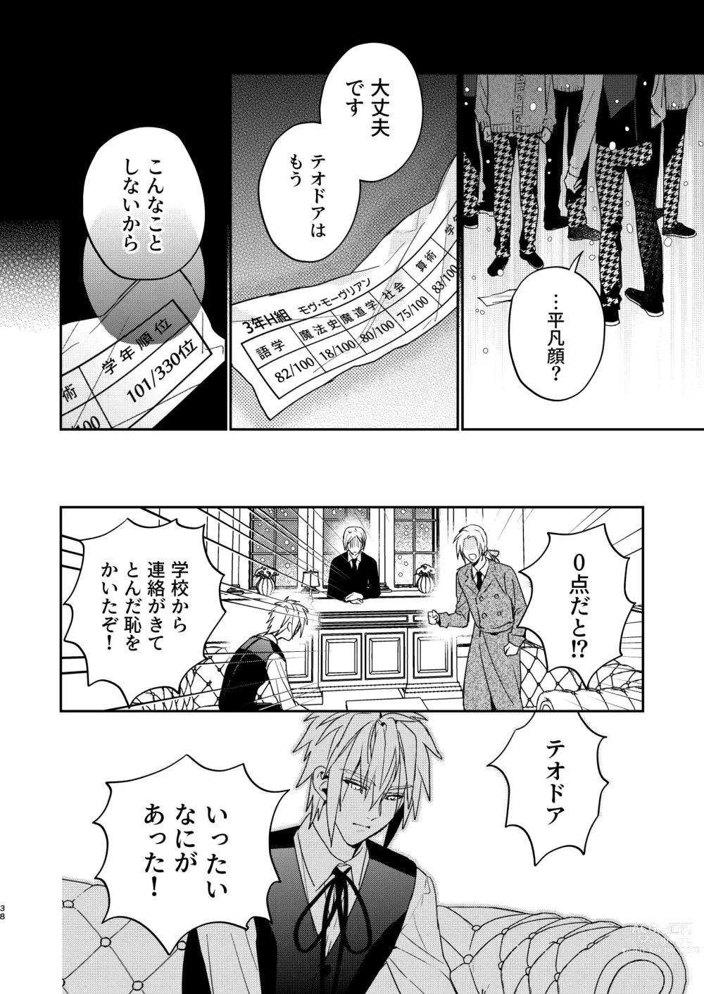 Page 38 of doujinshi Tensei mobu wa BL gē no sekai de hame rare kōryaku sa remashita! ?3