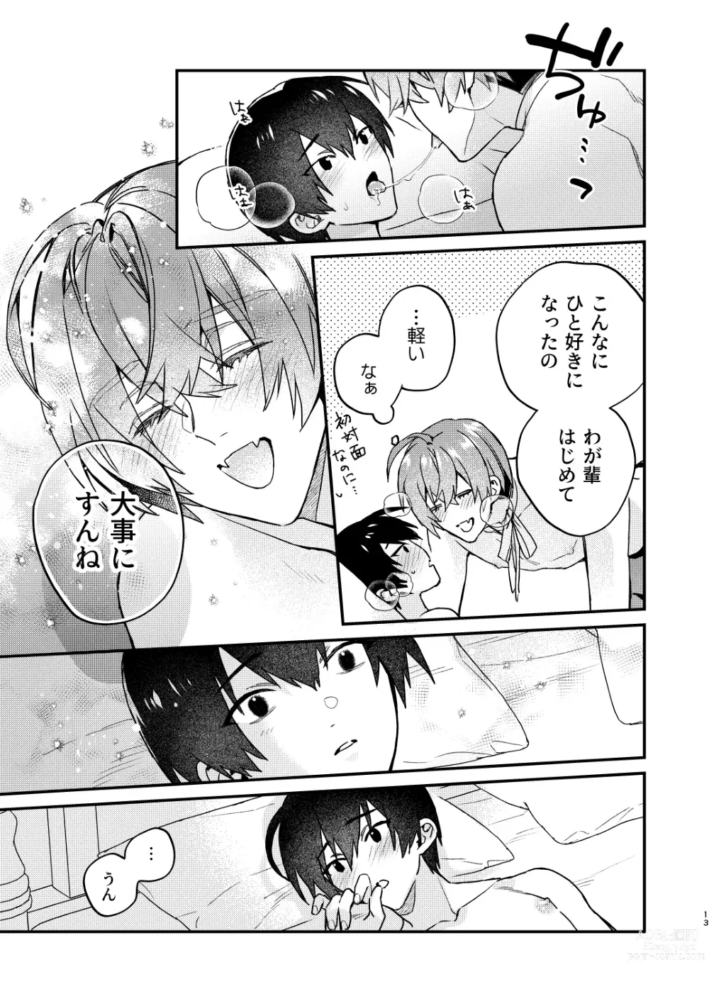 Page 13 of doujinshi 【Mobuhame bangai-hen 2-hondate】heibon mobu, 2-dome no koi wa dekiai kakutei shimashita! ? + Tensei mobu wa BL gē no sekai de hame rare kōryaku sa remashita! ? Hatsujō-hen