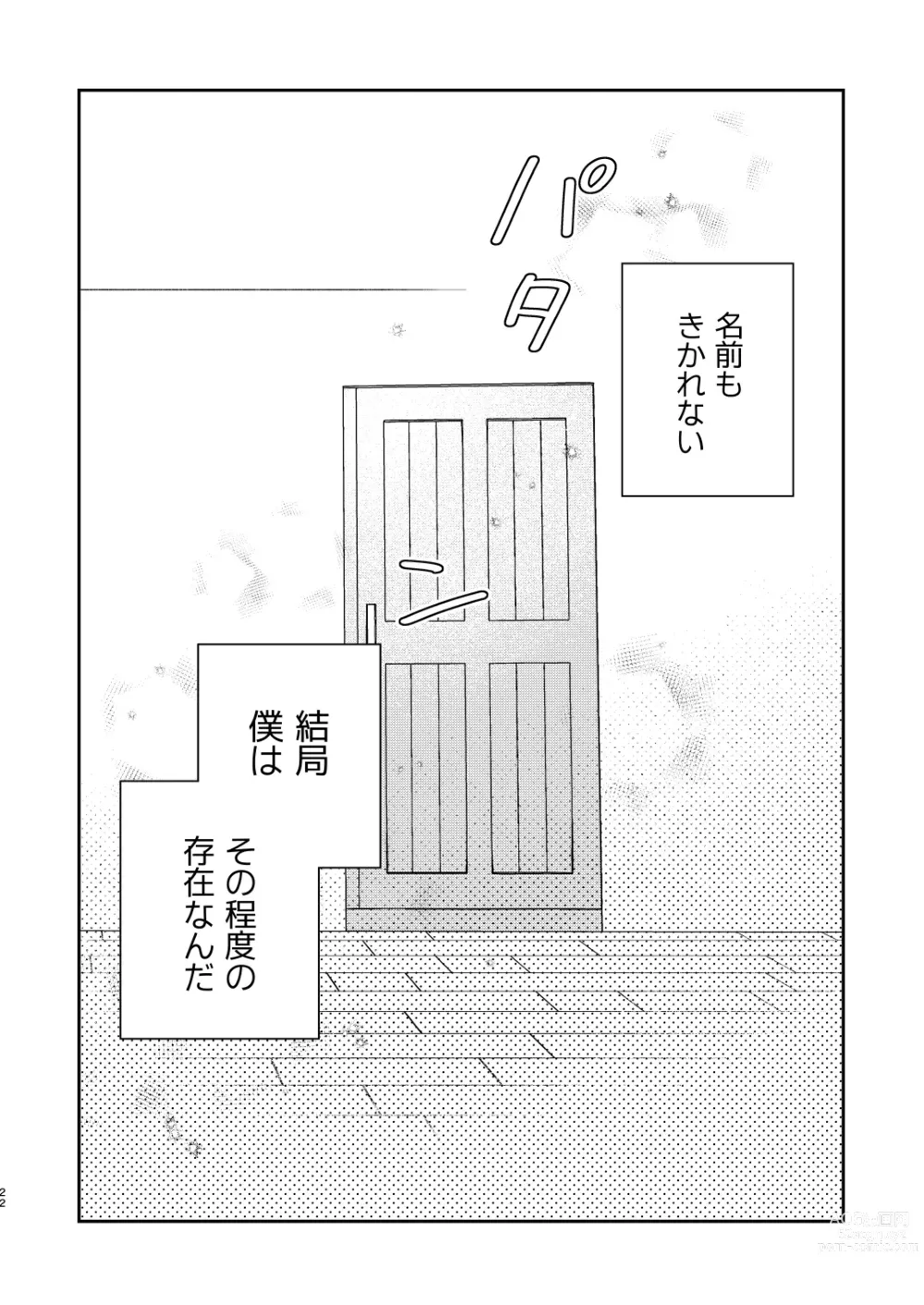 Page 22 of doujinshi 【Mobuhame bangai-hen 2-hondate】heibon mobu, 2-dome no koi wa dekiai kakutei shimashita! ? + Tensei mobu wa BL gē no sekai de hame rare kōryaku sa remashita! ? Hatsujō-hen