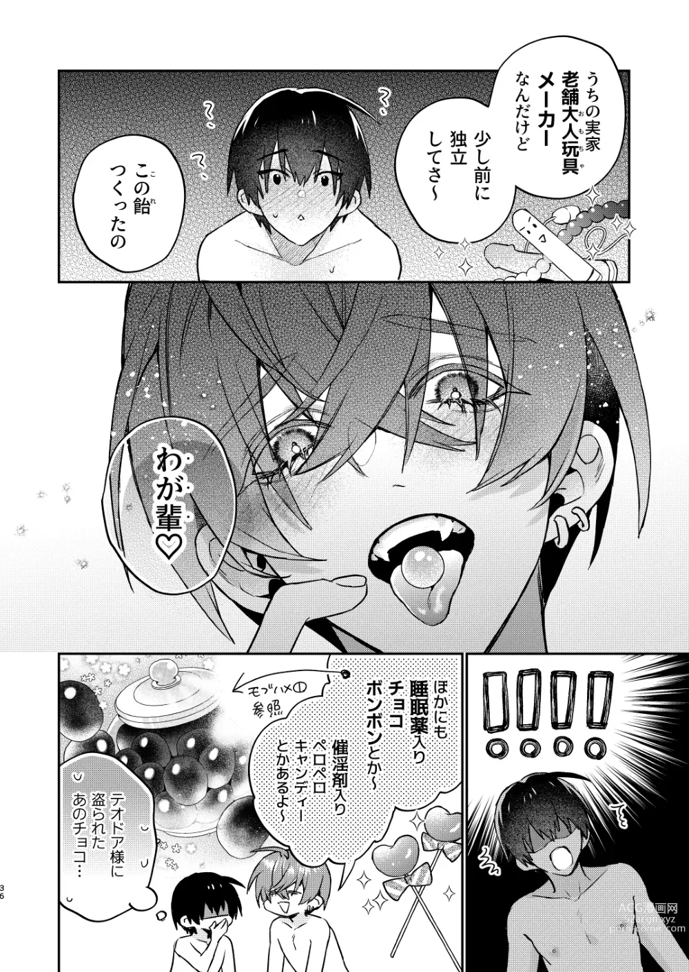 Page 36 of doujinshi 【Mobuhame bangai-hen 2-hondate】heibon mobu, 2-dome no koi wa dekiai kakutei shimashita! ? + Tensei mobu wa BL gē no sekai de hame rare kōryaku sa remashita! ? Hatsujō-hen