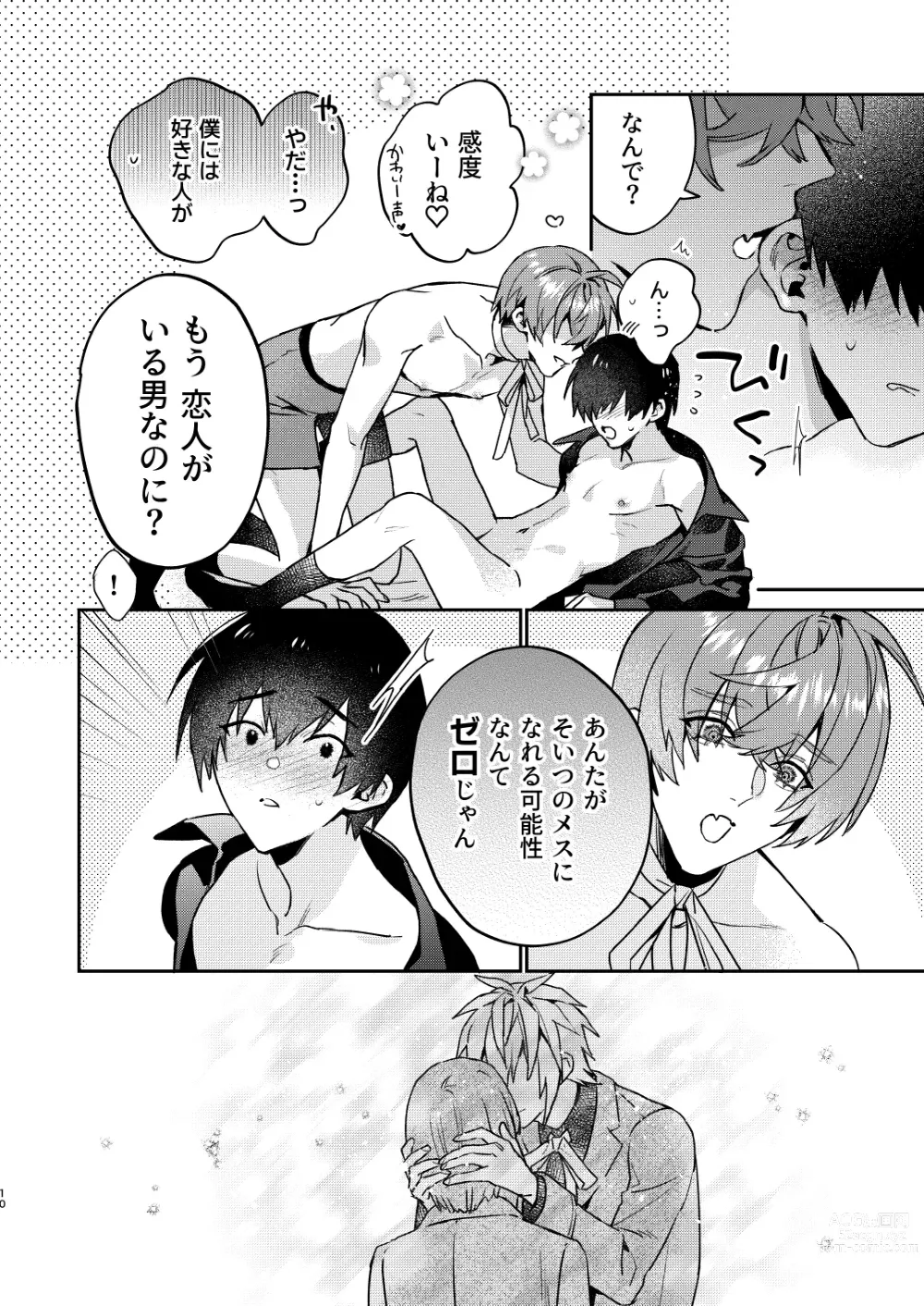 Page 10 of doujinshi 【Mobuhame bangai-hen 2-hondate】heibon mobu, 2-dome no koi wa dekiai kakutei shimashita! ? + Tensei mobu wa BL gē no sekai de hame rare kōryaku sa remashita! ? Hatsujō-hen