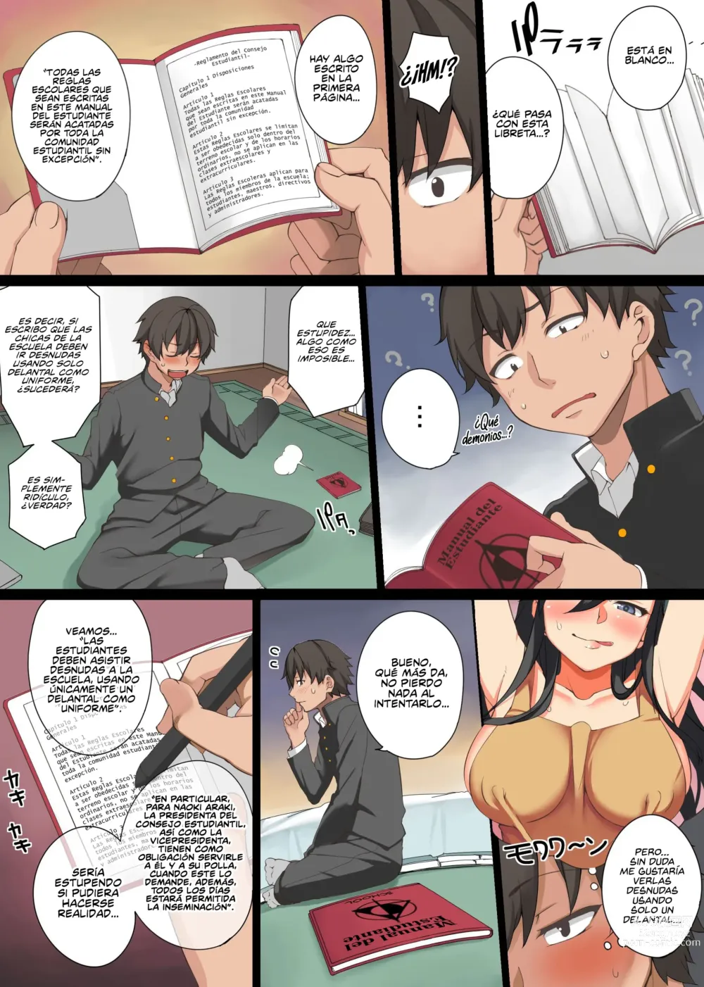 Page 4 of doujinshi Creé una Pervertida Regla Escolar