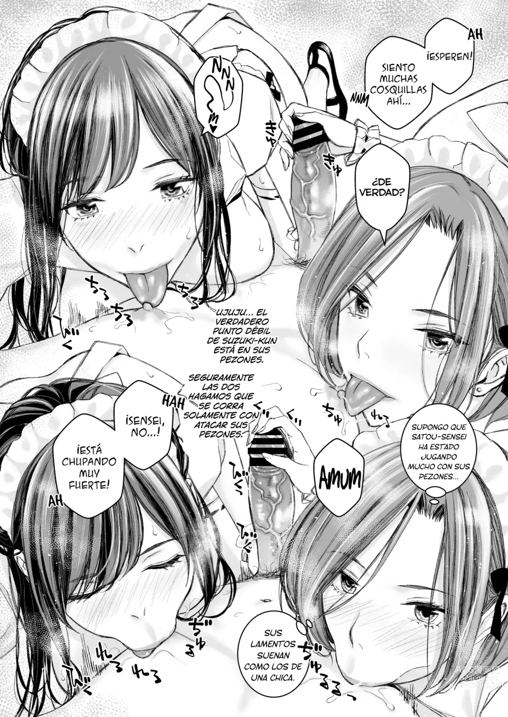 Page 34 of doujinshi Ikenai yo, Satou Sensei! W AroThir Onna Kyoushi Hokenshitsu Maid Play