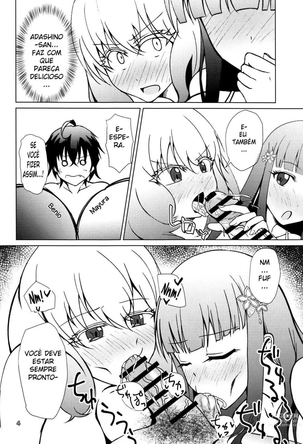 Page 5 of doujinshi Kinki no Juhou de Harem ni Natta no de Ecchi ni Hagemu Onmyouji