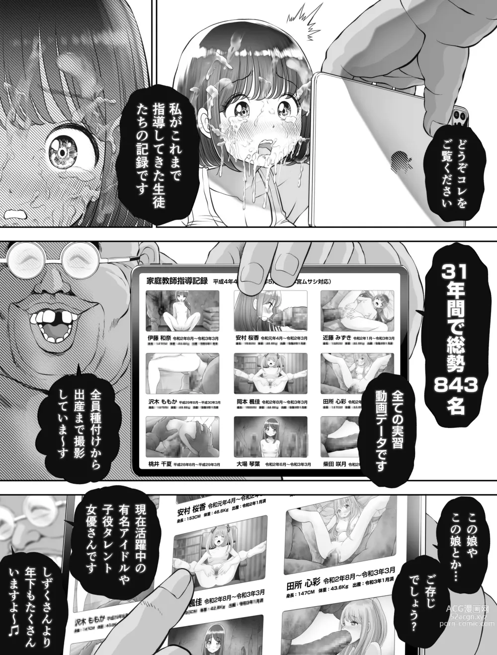 Page 56 of doujinshi Watashi wa Maiban Guro Chin Katei Kyoushi ni... Tanetsuke Saretemasu. Soushuuhen