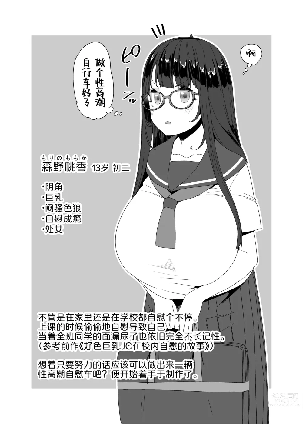 Page 3 of doujinshi Dosukebe Kyonyuu Joshi ga Acme Jitensha de Osanpo Onanie suru Hanashi