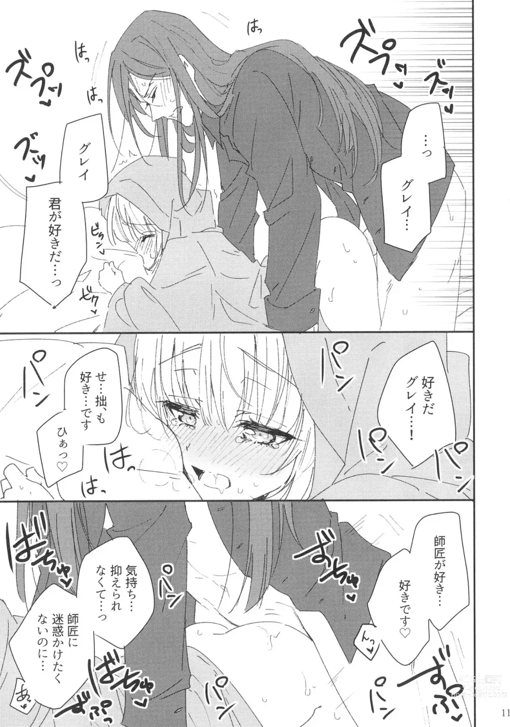 Page 11 of doujinshi Shishou to Deshi de Maryoku Kyoukyuu suru dake no Ecchi na Hon