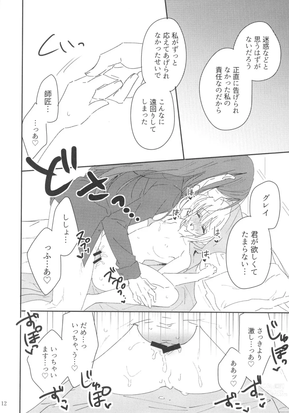 Page 12 of doujinshi Shishou to Deshi de Maryoku Kyoukyuu suru dake no Ecchi na Hon