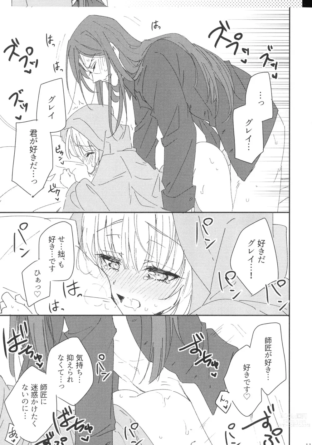 Page 10 of doujinshi Shishou to Deshi de Maryoku Kyoukyuu suru dake no Ecchi na Hon