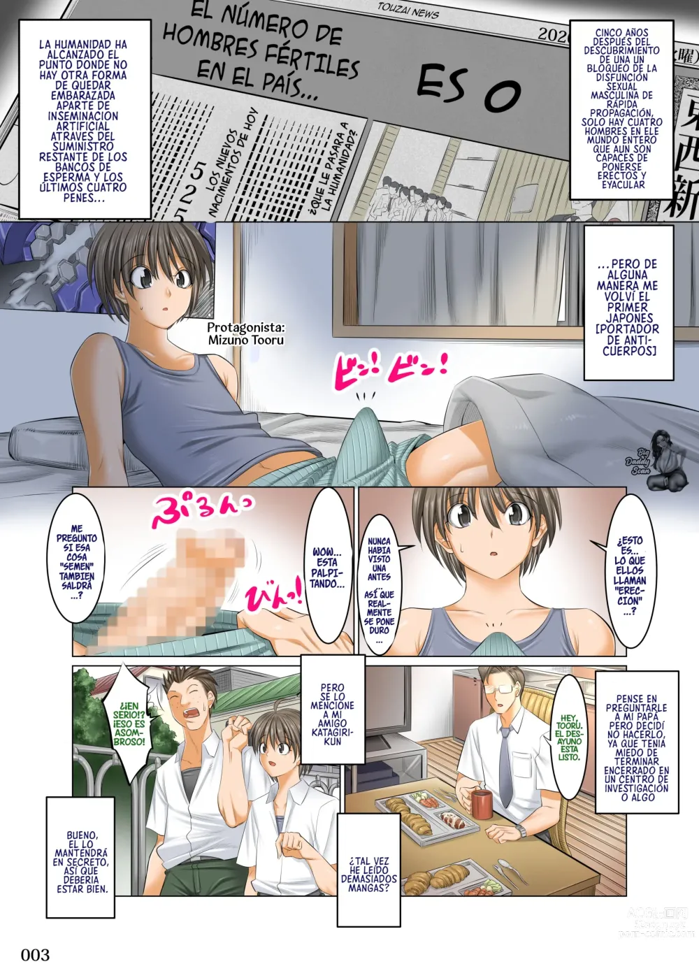 Page 2 of doujinshi Un Mundo Donde Todos Los Hombres Menos Yo Son Impotentes 1