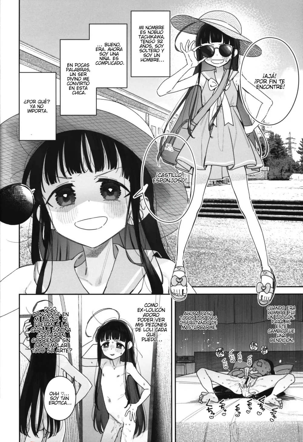 Page 3 of doujinshi Las aventuras del Viejo-Loli TS Versión Tranquila -Copula Esponjosa-