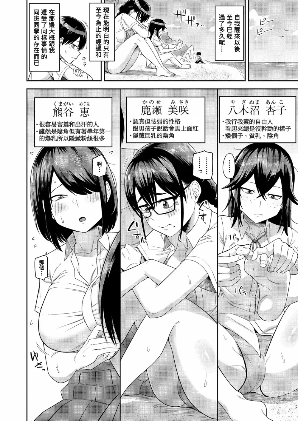 Page 2 of manga Mujintou de, SEX ni Kyoumishinshin na Dosukebe Inkya Joshi-tachi to Harem Life