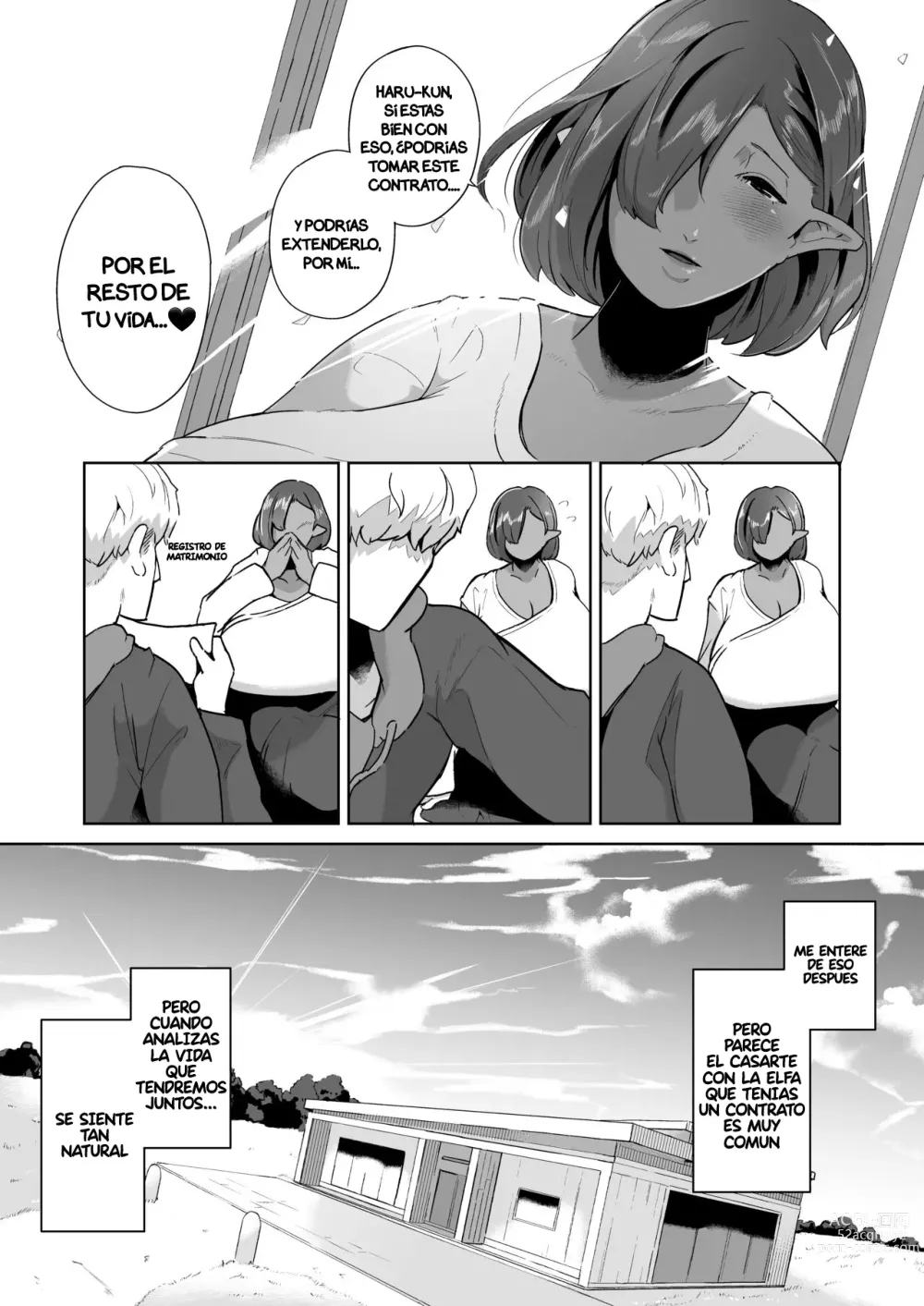 Page 42 of doujinshi Mucchiri Dekachichi Dark Elf no Oba-san to Icha Love Fudeoroshi Seikatsu