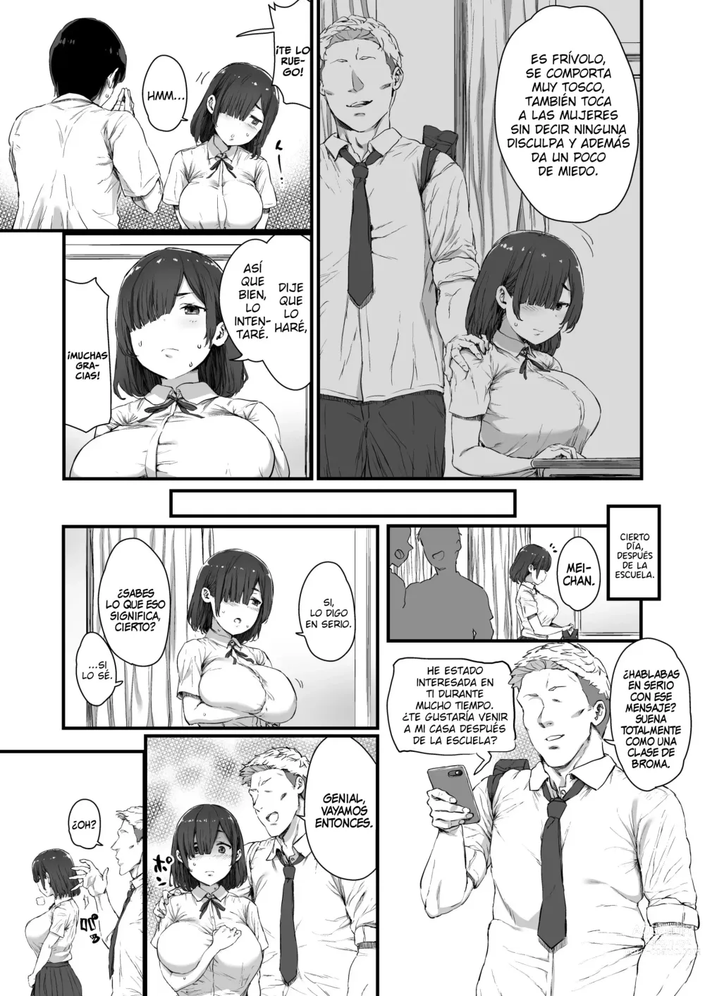 Page 4 of doujinshi Kareshi ni Tanomarete Dakareru Mei-san