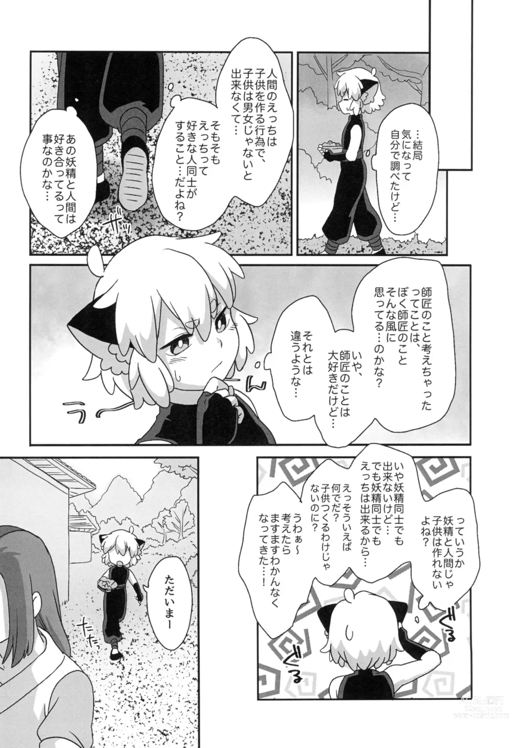 Page 20 of doujinshi Boku to shishou no hajimete no. -side10-