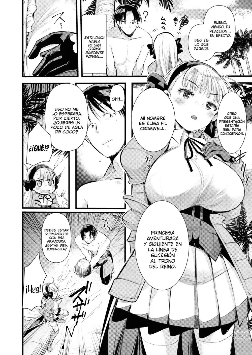 Page 16 of manga Vida Relajada En Una Isla Desierta Con Una Princesa Caballero De Nivel 1 - Capítulo 1