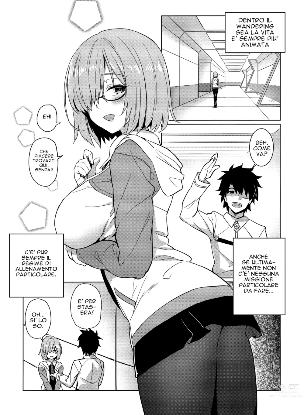 Page 2 of doujinshi Mashs Secret Training Regimen