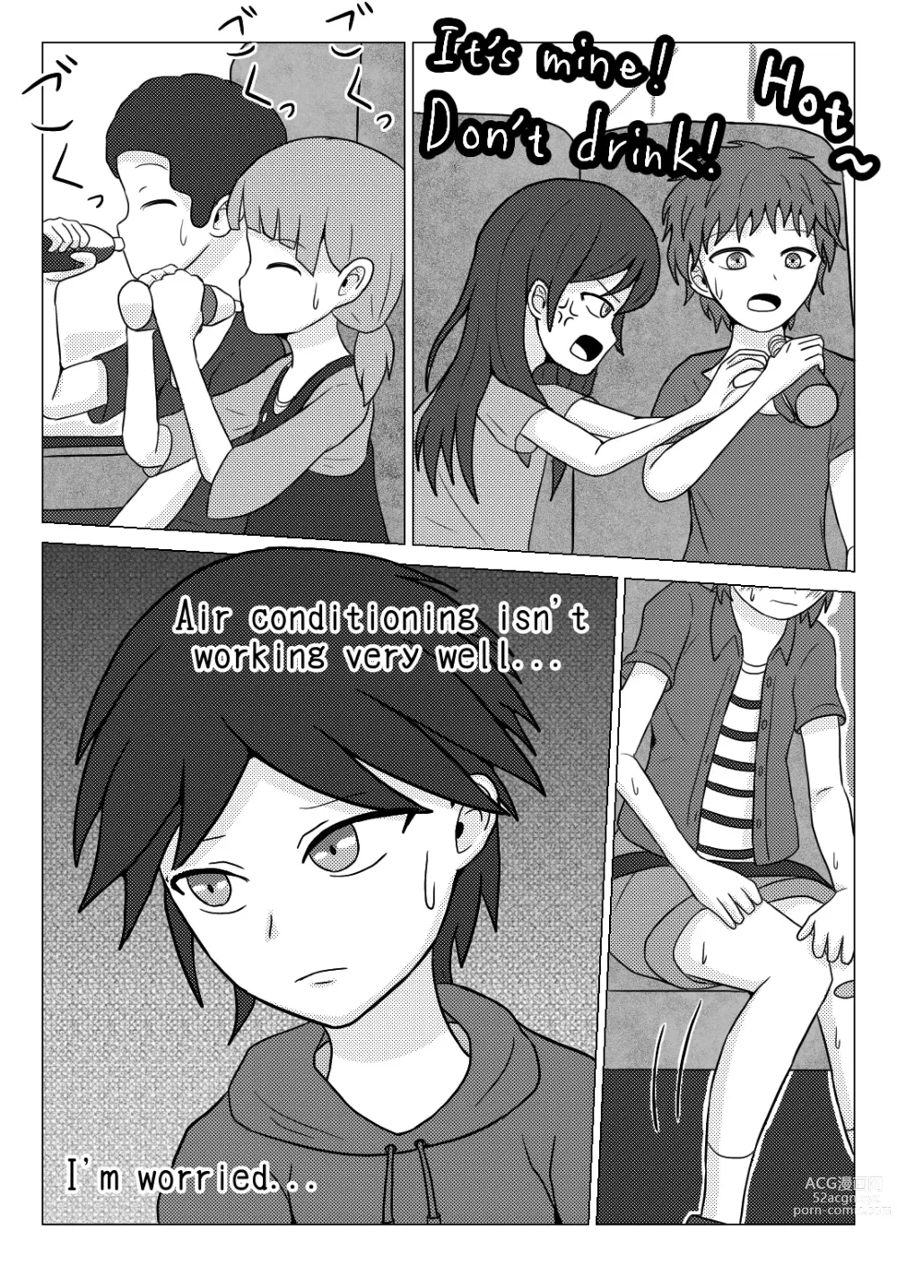 Page 33 of doujinshi In the school trip bus -Water bottle and band-aid-