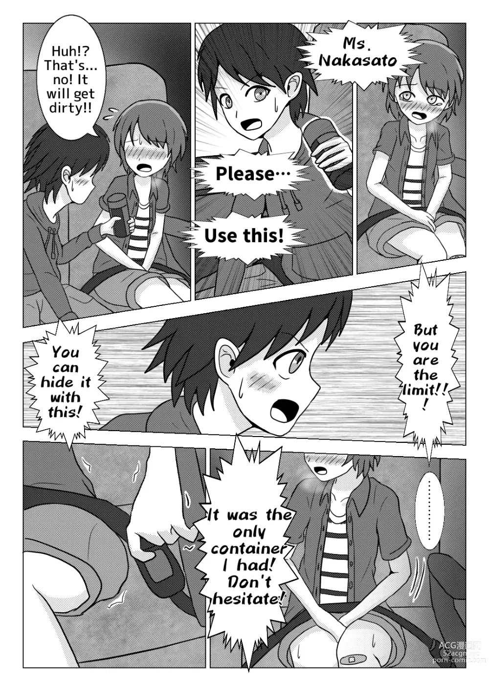 Page 39 of doujinshi In the school trip bus -Water bottle and band-aid-