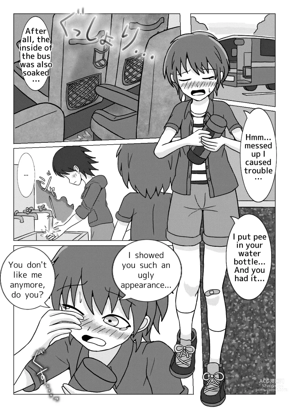 Page 47 of doujinshi In the school trip bus -Water bottle and band-aid-