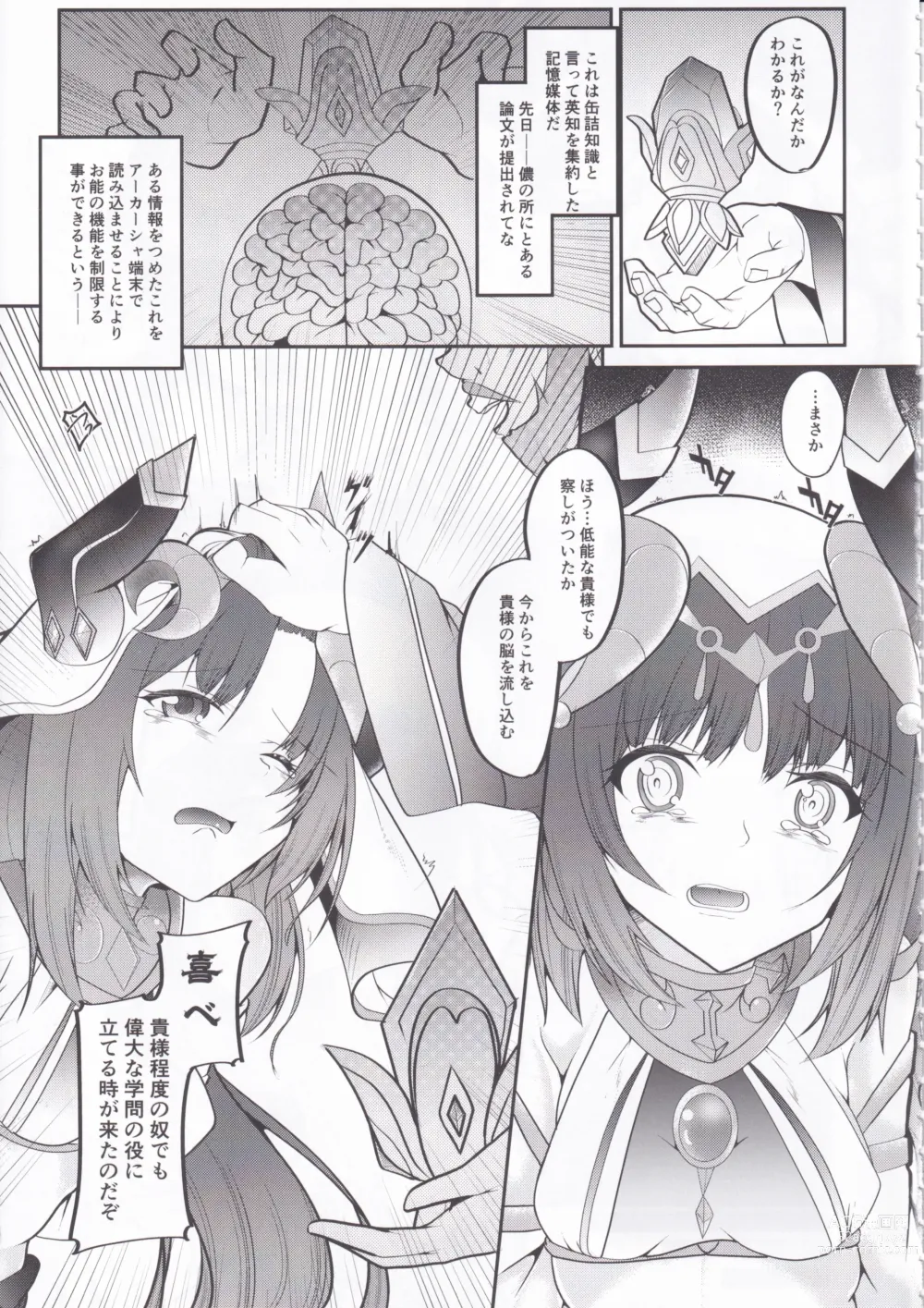 Page 7 of doujinshi Hikentai Nilou ~Akasha Tanmatsu ni Yoru Saimin Jikken Kiroku~