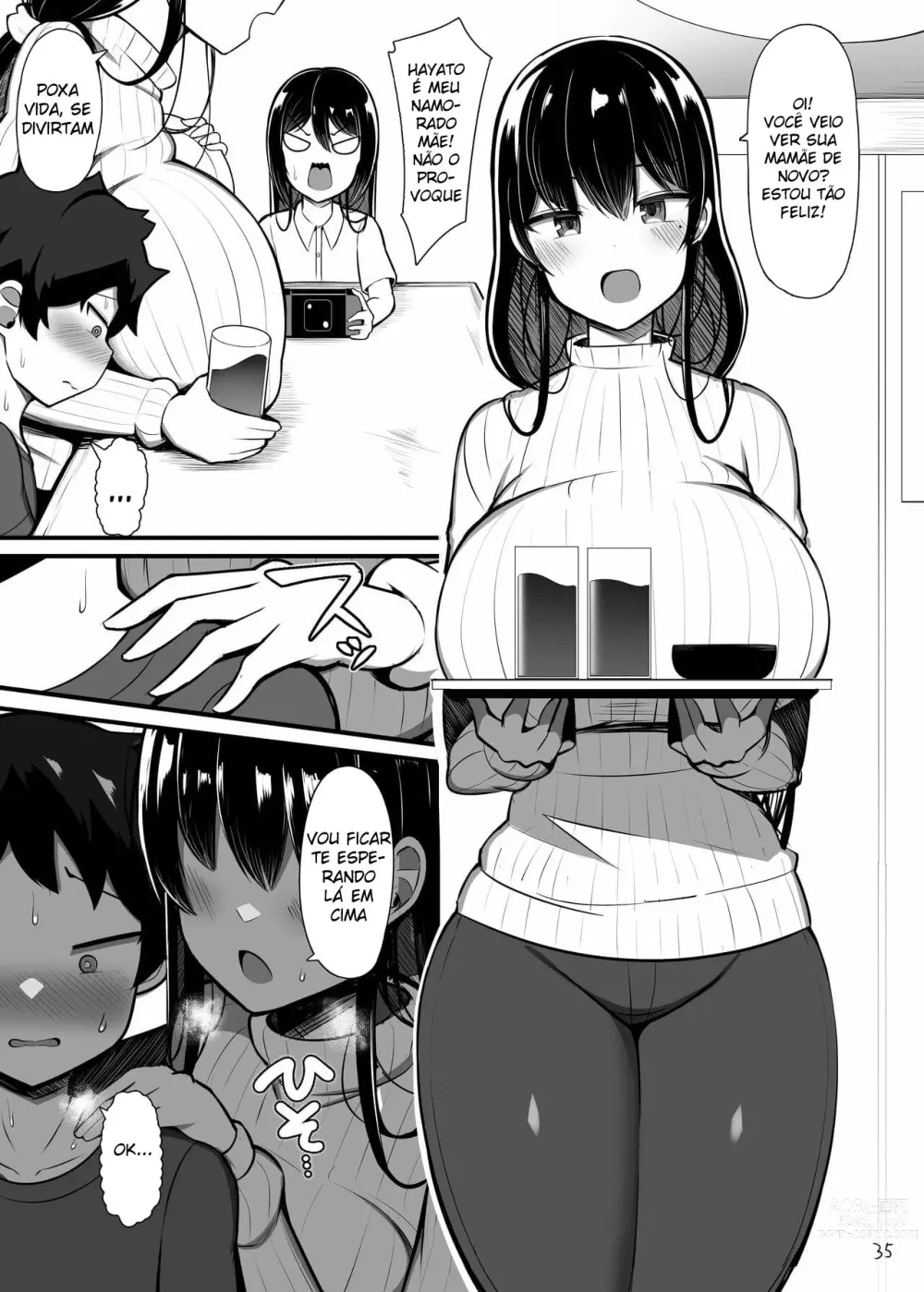 Page 35 of doujinshi Onee-chan to, Mama to, Honki Koubi.