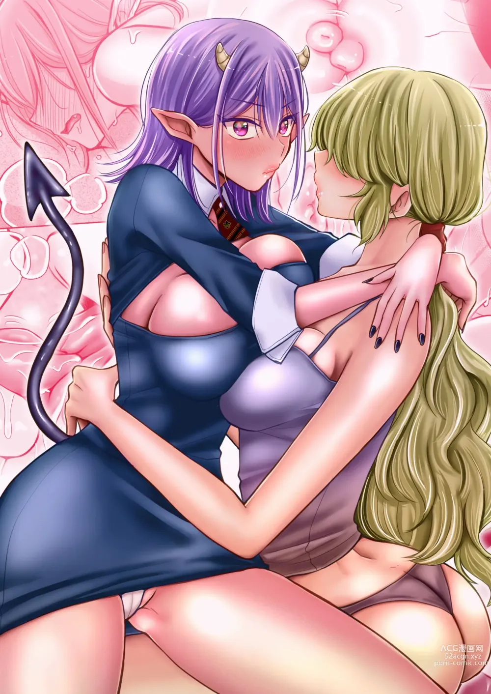 Page 58 of doujinshi Yuri de Succubus! 2 ~Koi suru Inma, Ningen to no Koi o Jouju saseru!?~