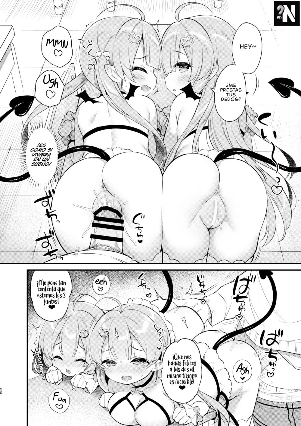 Page 19 of doujinshi Ataque de las Gemelas Sucubo 2