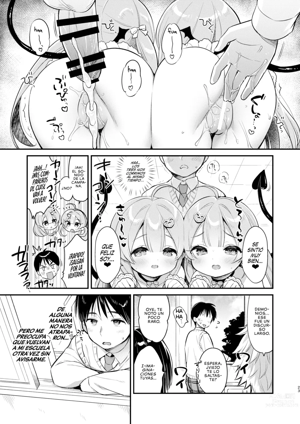 Page 22 of doujinshi Ataque de las Gemelas Sucubo 2