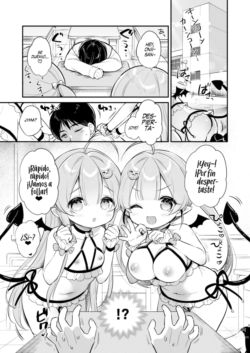 Page 4 of doujinshi Ataque de las Gemelas Sucubo 2