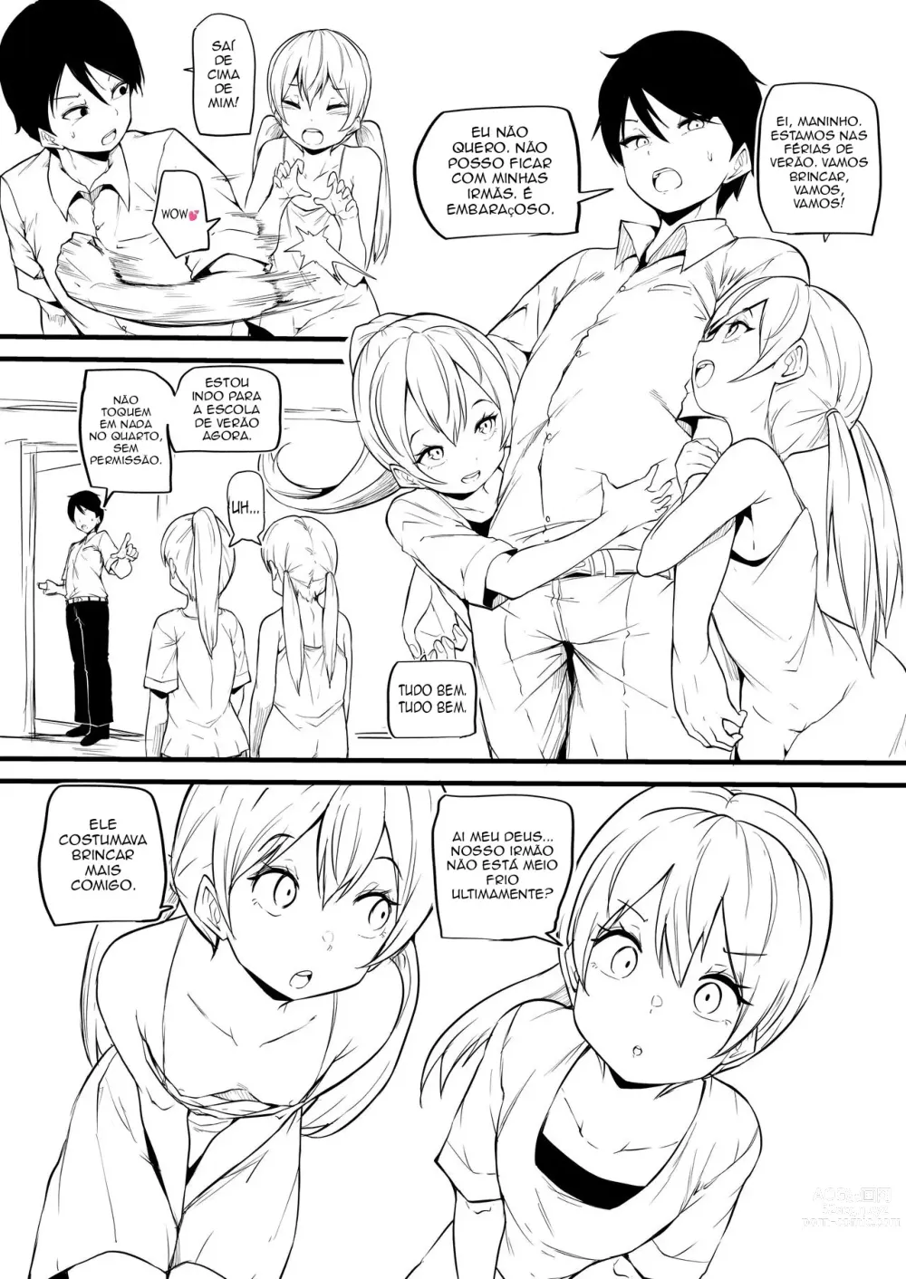 Page 2 of doujinshi Hutago no Imoutoga Oniityan wo Mesuo ti Saseru [Makin] PT-BR