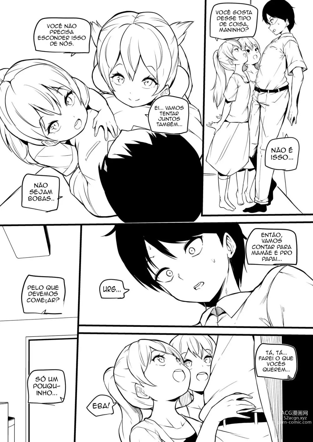 Page 5 of doujinshi Hutago no Imoutoga Oniityan wo Mesuo ti Saseru [Makin] PT-BR